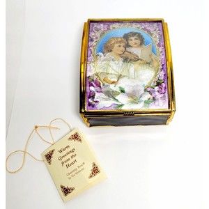 Via Vermont Greetings From The Heart Glass Music Box Angels Music Works USA New